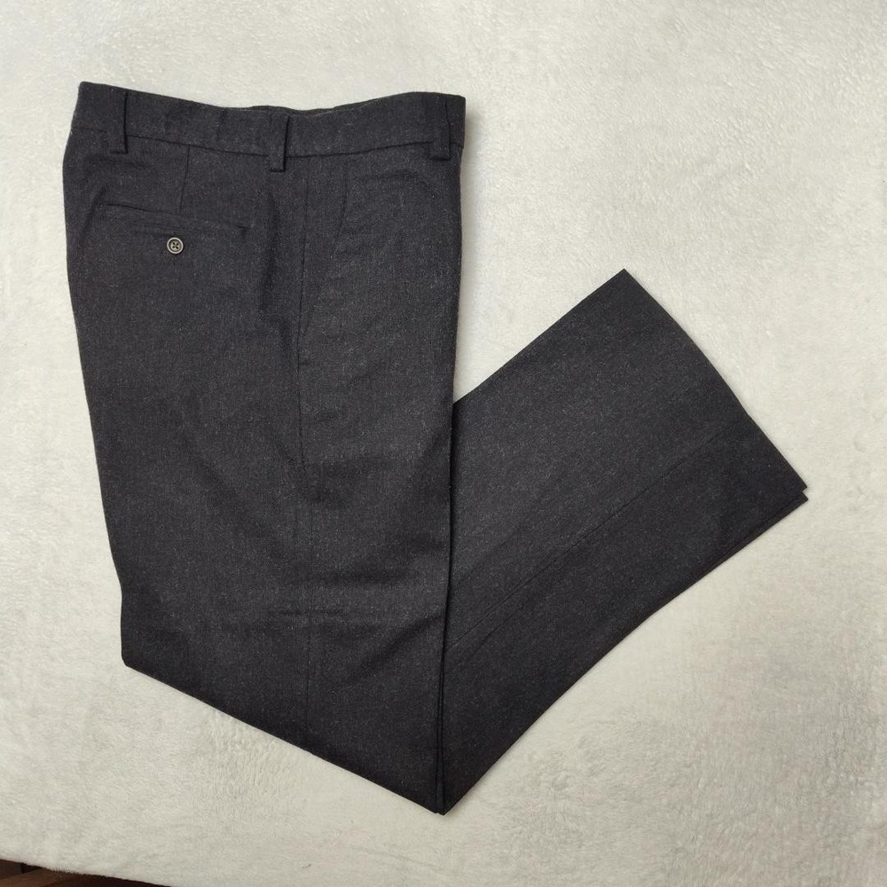 Banana Republic Pants Mens 33x32 Gray Tweed Emerson Wool Suit Dress Slacks Work